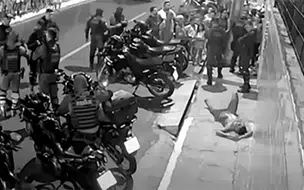 Câmera flagra idoso sendo atropelado por criminoso que fugia da polícia em Teresina