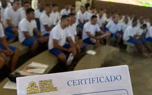 Reeducandos da Major César recebem mais de 150 certificados em cursos profissionalizantes