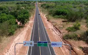 Drone revela paisagem da nova obra entre Coivaras e Alto Longá