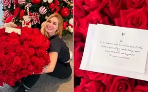 Vini Jr. surpreende Virgínia com buquê de rosas gigante após um mês de namoro