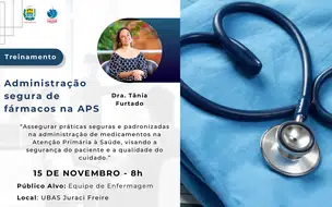 Secretaria de Saúde de Coivaras realiza treinamento sobre administração segura de fármacos na APS