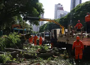Ciclone deixa 800 mil moradores sem energia em São Paulo