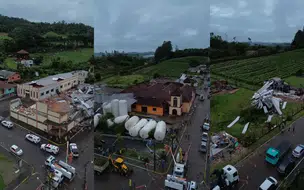 Temporal causado por ciclone extratropical deixa rastros de destruição no RS