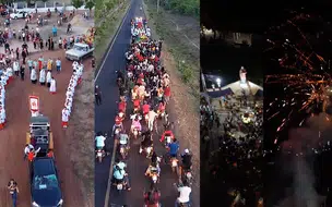 Festejo de Santa Luzia iniciou com procissão e missa na comunidade Belo Horizonte, em Coivaras