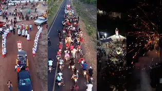 Festejo de Santa Luzia iniciou com procissão e missa na comunidade Belo Horizonte, em Coivaras