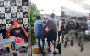Vídeo mostra momento em que meliante é capturado após esfaquear idosa em Carpina-PE