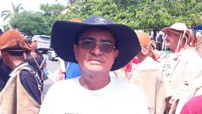 O secretário municipal de educação de Coivaras, Marcelino Almeida, esteve presente no local