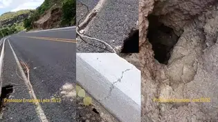 Defesa Civil sinaliza risco na PI-215 e solicita reparos ao DER