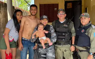 Polícia Militar salva bebê engasgado na zona Sul de Teresina