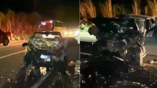Colisão frontal deixa três mortos e dois feridos na BR-316 em Miguel Leão