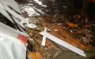 Duas pessoas são atingidas por marquise que desabou após chuva em Castelo do Piauí