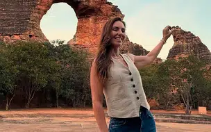 Glenda Kozlowski se encanta com o Piauí em visita à Serra da Capivara, "Vale muito a Visita"