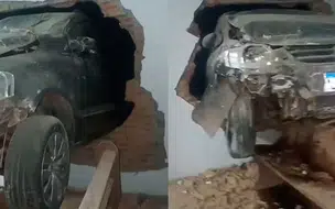 Veículo desgovernado destrói parede de igreja em Floriano; condutor fugiu