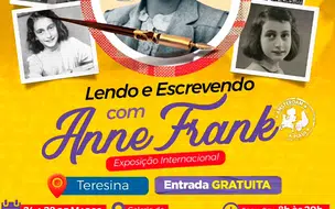 Teresina terá exposição sobre Anne Frank no Clube dos Diários nesta segunda 24