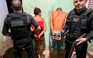 Jovem é preso e adolescente apreendida por ameaçarem delegado em Teresina