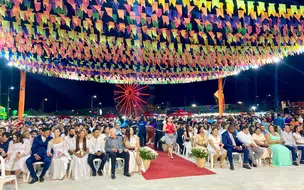 TJPI une 125 casais em Casamento Comunitário "Junino" em Teresina