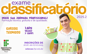 IFPI suspende temporariamente inscrições no Classificatório 2025.2; Entenda