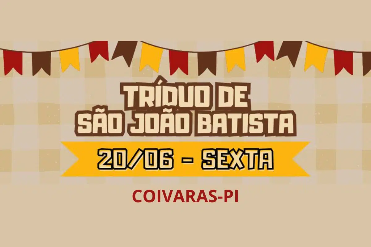 Tríduo de São João Batista começa nesta sexta (20) com procissão, missa e ações educativas em Coivaras