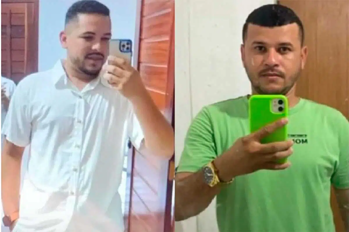 Fernando José dos Reis Cardoso, 23 anos, e Célio Anderson Abreu, vítimas do acidente
