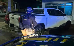 PRF apreende caminhonete com sinais de adulteração e registro de furto em Teresina