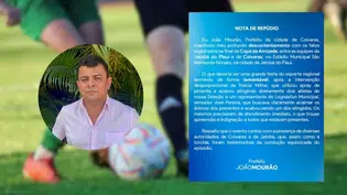 Prefeito de Coivaras repudia ação da PM em final da Copa da Amizade