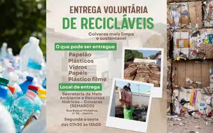 Coivaras incentiva a entrega voluntária de recicláveis para sustentabilidade