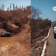 Carro cai no Rio Longá e motorista sai ileso em Campo Maior