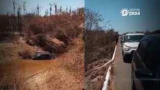 Carro cai no Rio Longá e motorista sai ileso em Campo Maior
