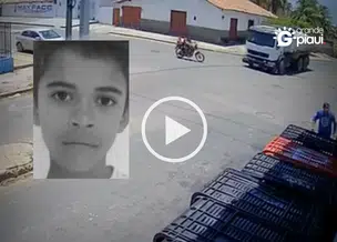 Criança de 10 anos morre após acidente entre moto e caçamba no Norte do Piauí
