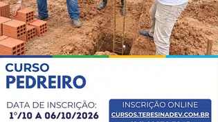Fundação Wall Ferraz abre vagas para curso gratuito de Pedreiro em Teresina