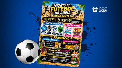 Torneio de futebol na areia será realizado neste sábado em Jatobá do Piauí