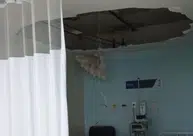 Após enfermaria alagar, forro do HGV desaba em outra ala do hospital