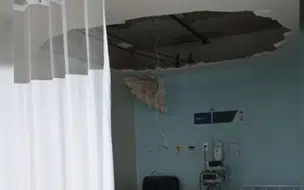 Após enfermaria alagar, forro do HGV desaba em outra ala do hospital