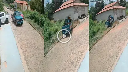 Carro desgovernado quase atinge estudantes em Guadalupe