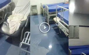 Enfermaria do HGV alaga e pacientes são levadas ao corredor em Teresina