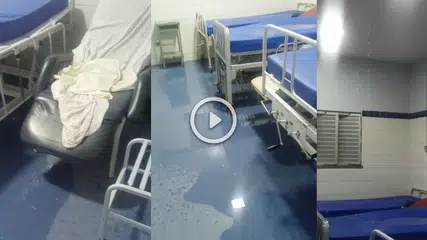 Enfermaria do HGV alaga e pacientes são levadas ao corredor em Teresina