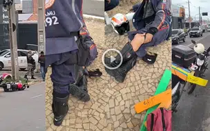 Piloto de motolância do Samu fica ferido após acidente em Teresina