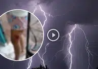 Raio atinge casa em Buriti dos Lopes e jovem fica ferida durante forte chuva