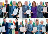 Lula recebe cartas credenciais de novos embaixadores no Planalto