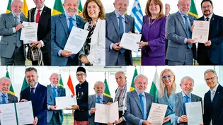 Lula recebe cartas credenciais de novos embaixadores no Planalto