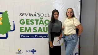Secretária de Coivaras participa de seminário do Cosems-PI sobre gestão em saúde