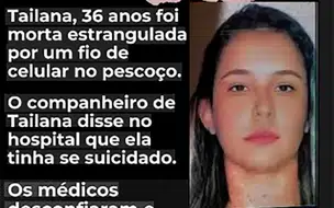 Piauiense é morta com fio de telefone pelo companheiro em Pernambuco; Suspeito forjou suicídio