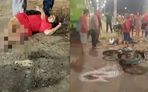 Mulher tem pernas esmagadas após colisão entre moto e ônibus em Teresina