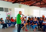 Arte pela Terra: Ação promove educação ambiental em escola de Coivaras