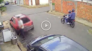 Assalto é registrado em vídeo no bairro Dirceu, próximo ao 8º Batalhão em Teresina