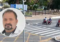 Vídeo mostra carro em alta velocidade atingindo motociclista na Frei Serafim