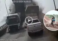Vídeo inédito mostra queda de ponte e veículos lançados ao rio; 14 morreram