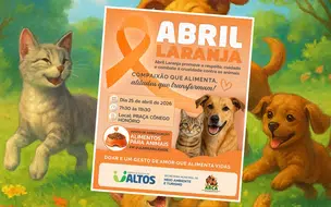 Abril Laranja mobiliza campanha por proteção animal em Altos no dia 25