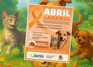 Abril Laranja mobiliza campanha por proteção animal em Altos no dia 25