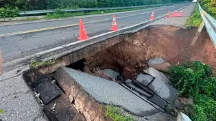 Trecho da BR-343 que liga Buriti dos Lopes a Parnaíba é interditado após cratera se abrir no local